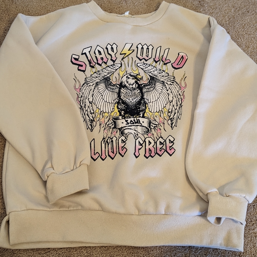 Boutique Sweatshirt- Stay Wild Live Free